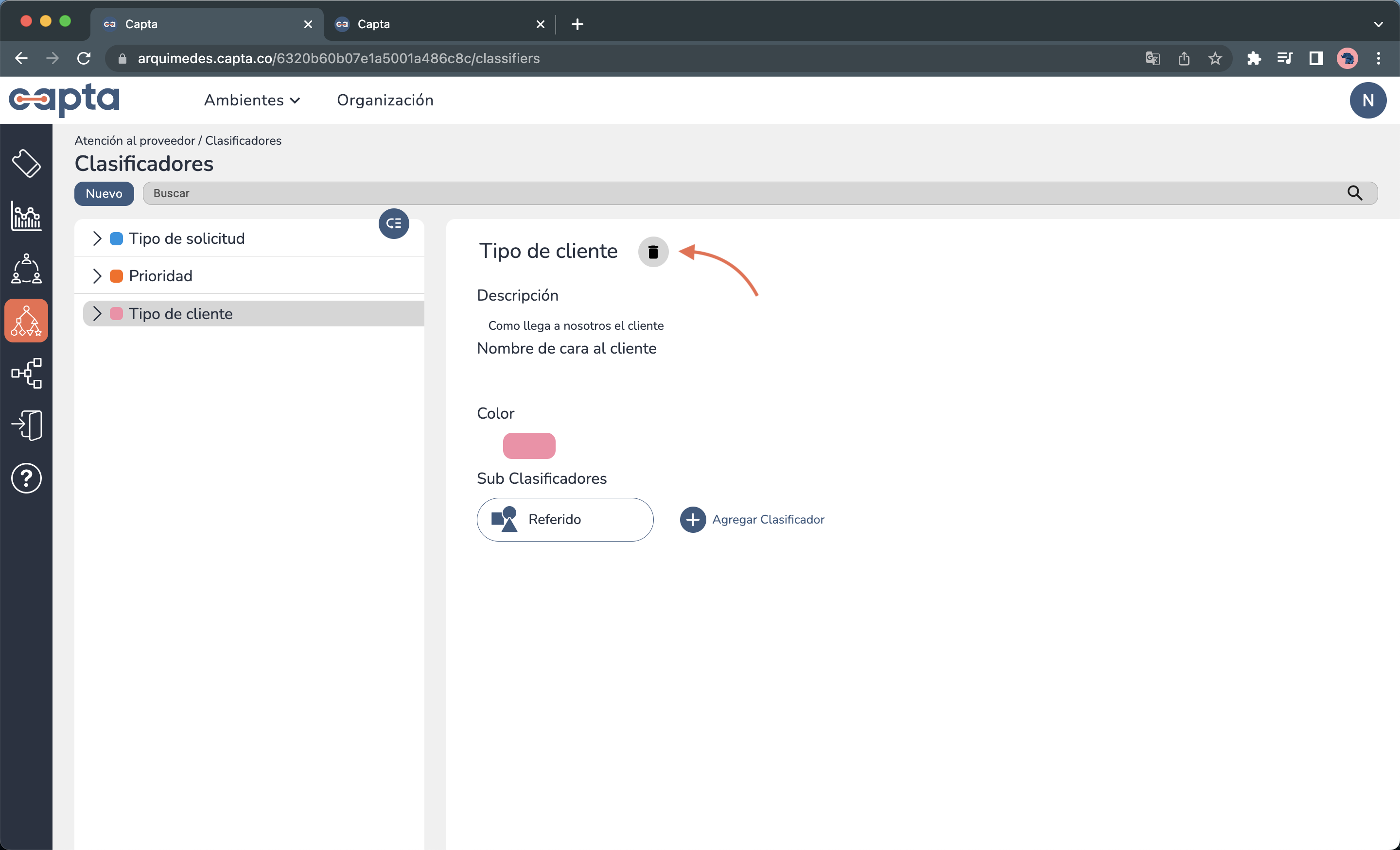 Imagen eliminar clasificador