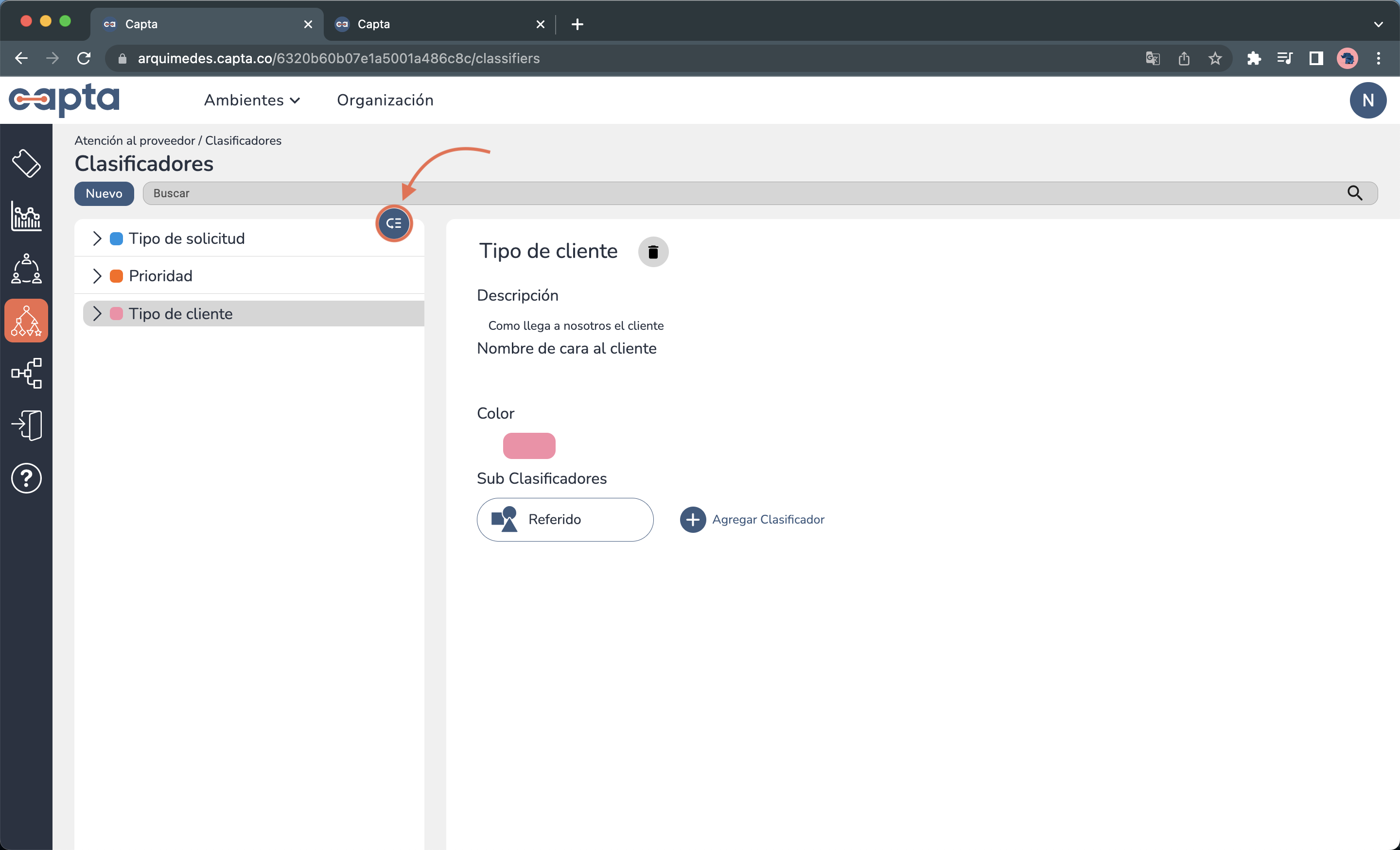 Imgen ordenar clasificadores
