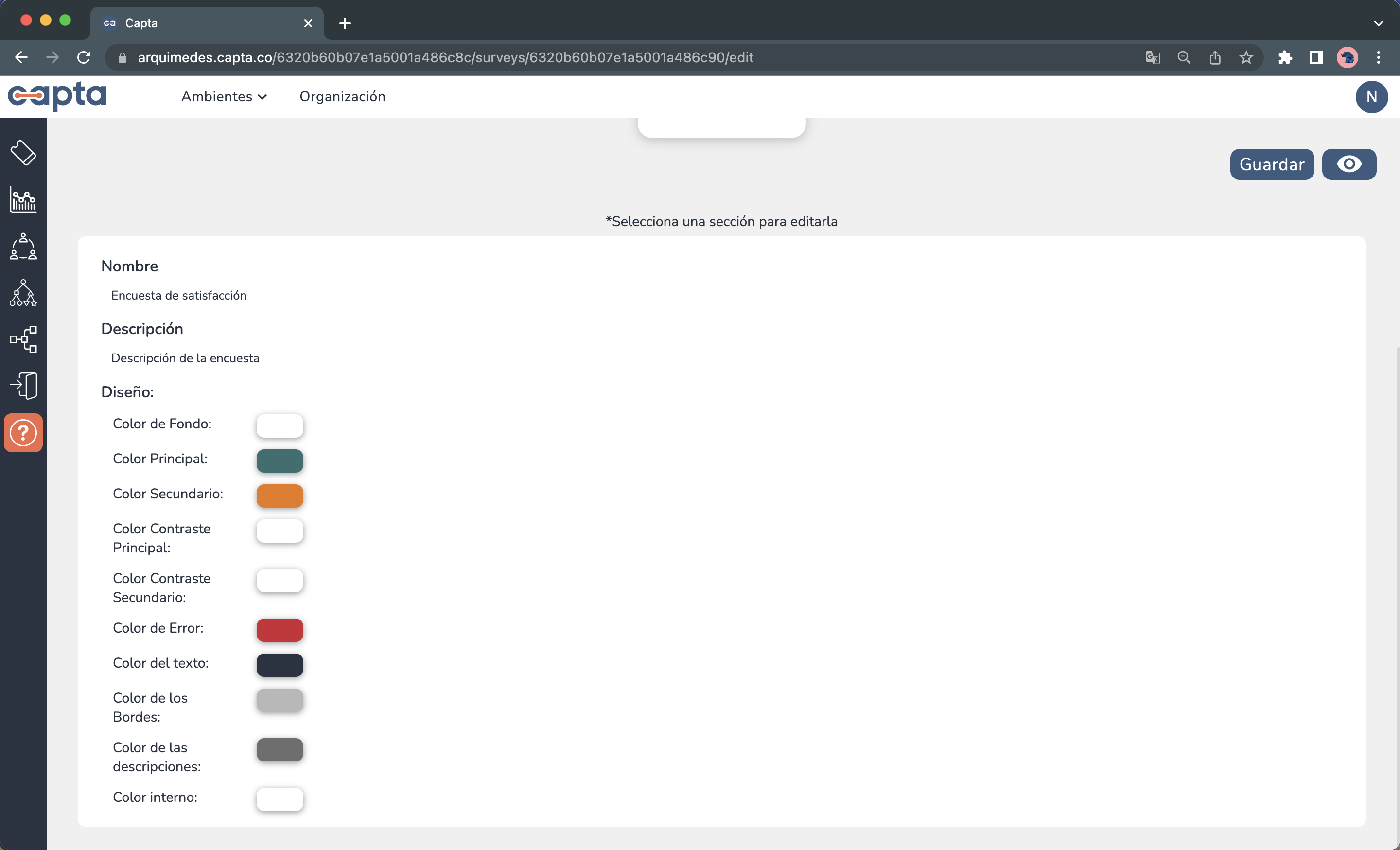 Imagen página principla de encuestas