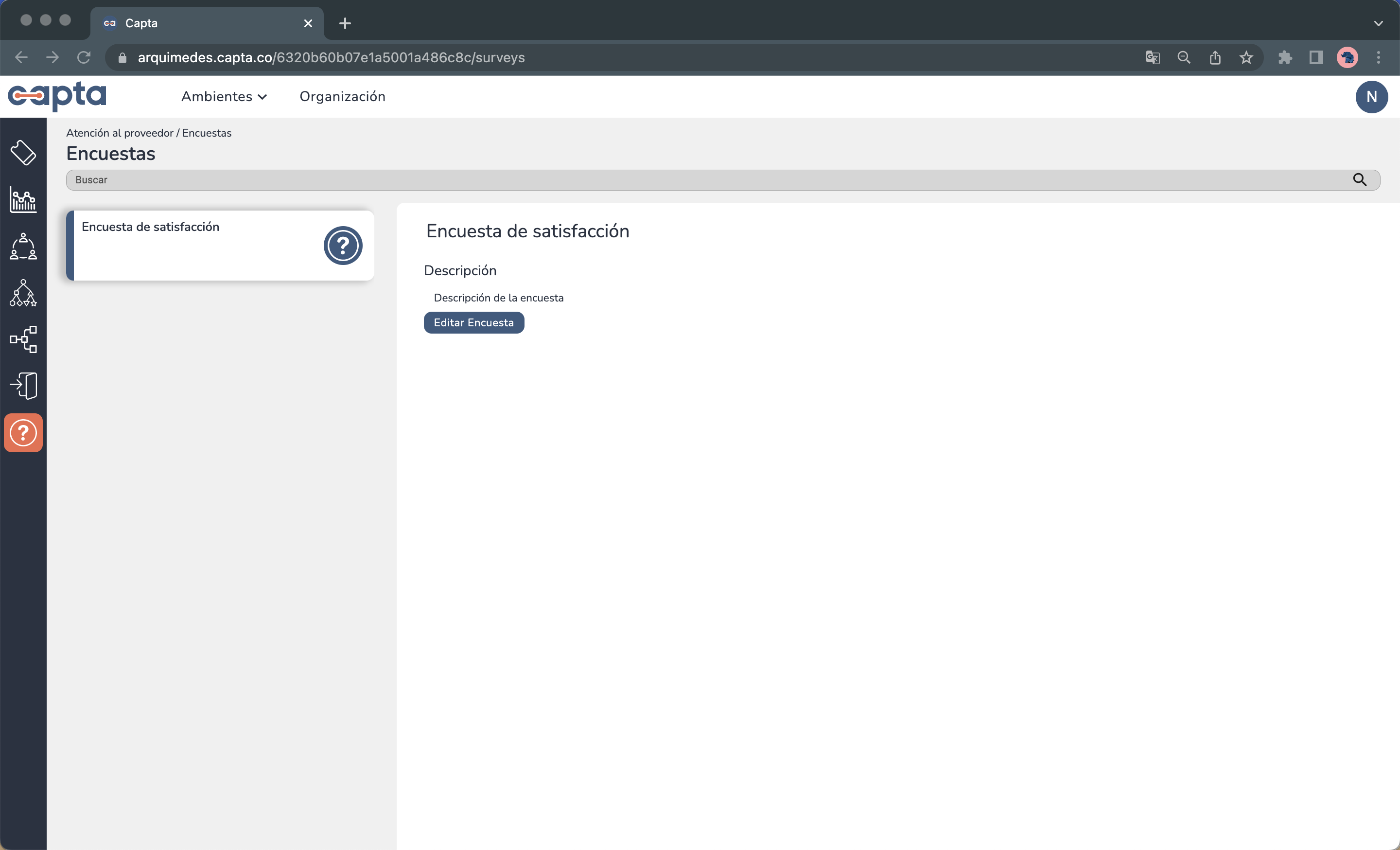 Imagen página principla de encuestas