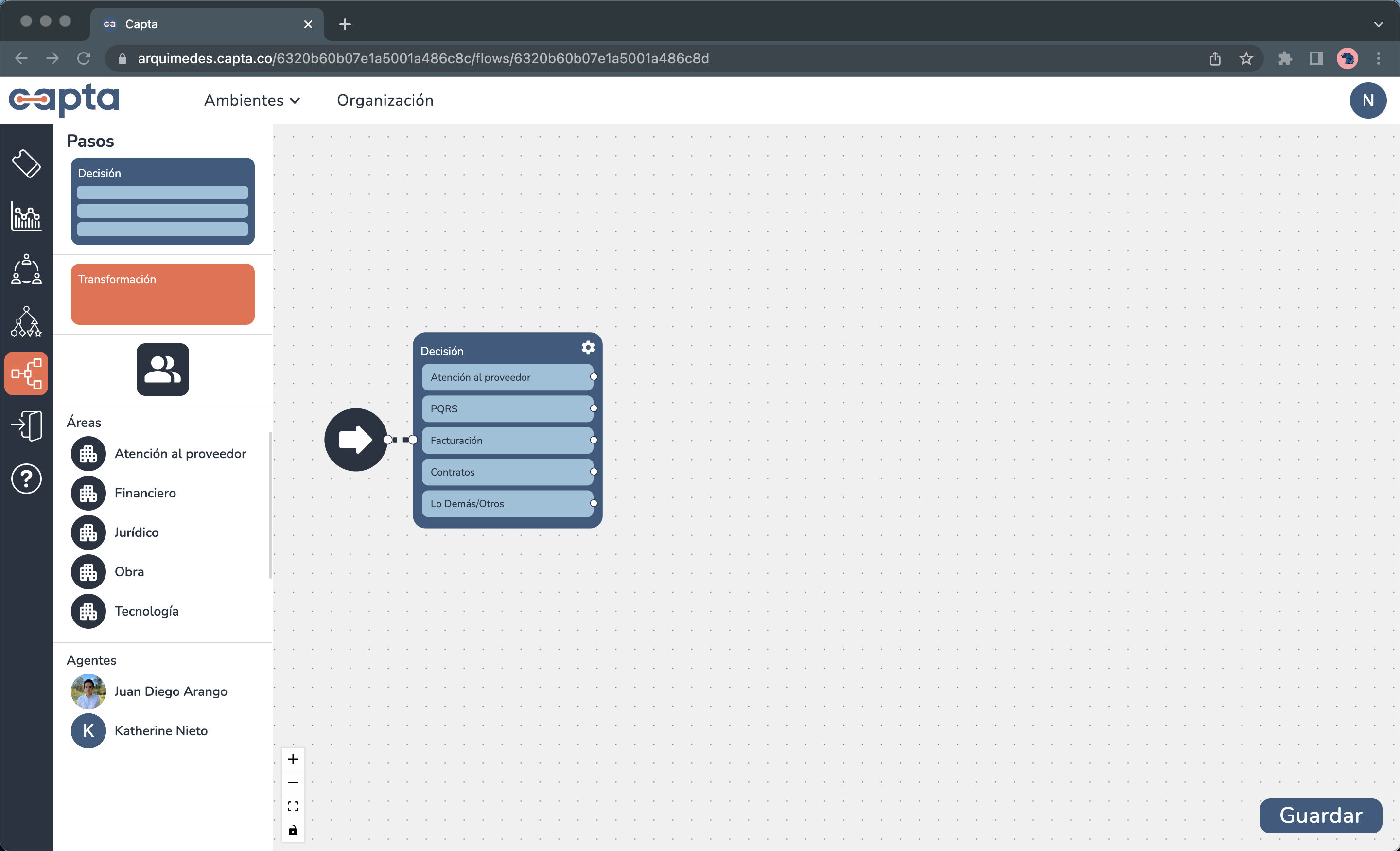 Imagen de configuración flujo